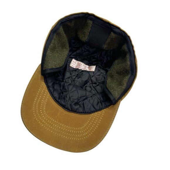 C.C. Filson Tin Cloth Waxed Canvas Waterproof Insulated Ear Flap Cap Mens - Picture 8 of 10